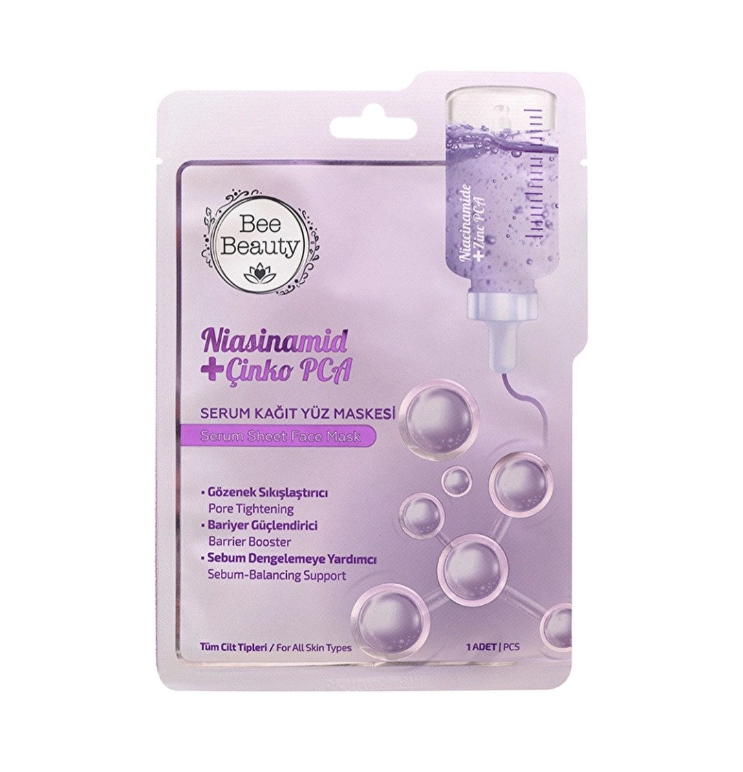 ماسك وجه للمسام الواسعه بالنياسنميد من بى بيوتى Bee beauty Niacinamide face mask
